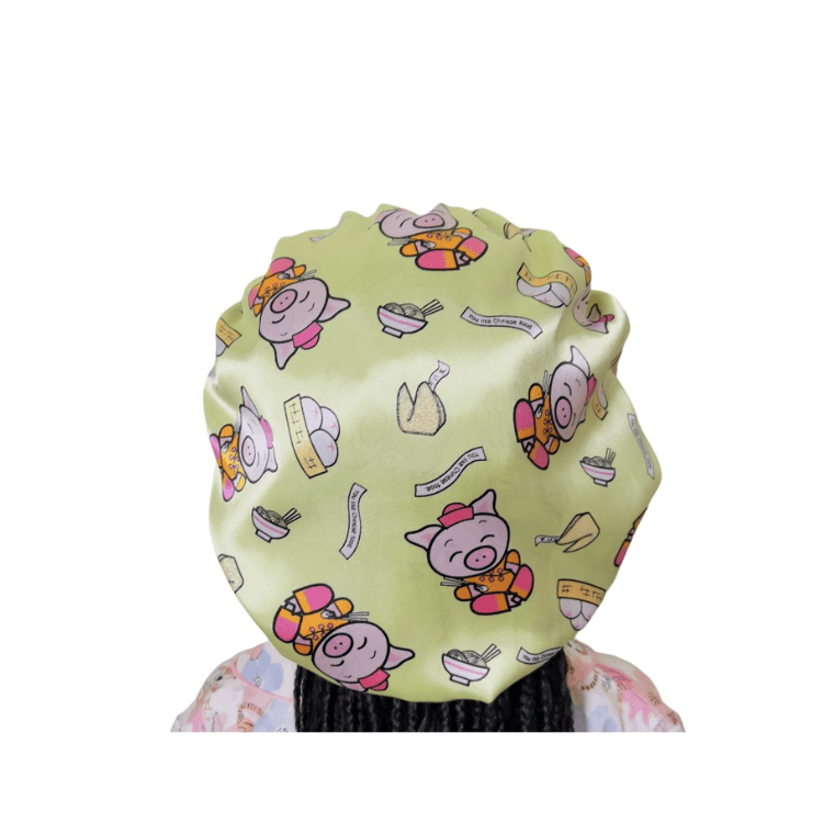 Double Layer Kiddies/Babies Silk Bonnet For Healthy Fresh Hair - Image 4
