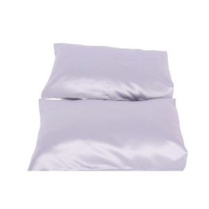 Dubis Quality Standard Size Satin Pillowcases for Healthy Hair and Skin - Silver Grey
