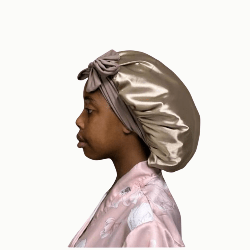 Adjustable Double layer Satin Bonnets - Image 5
