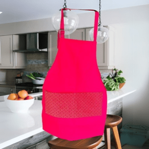 Dubis Neck Adjustable pink Basadi Apron
