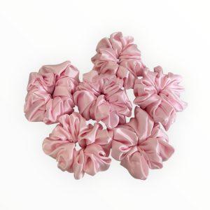 Satin Scrunchies-Pink